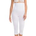 Farmacell 323 (White, M/L) Women's high-Waisted Push-up Anti-Cellulite Control Capri Leggings