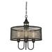 Westinghouse 63329 - 4 Light Oil Rubbed Bronze with Highlights Mesh Shade Chandelier Light Fixture (4 Light Walter Chandelier, Oil Rubbed Bronze Finish with Highlights)