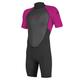 O'Neill Mädchen Youth Reactor Ii 2 Mm Back Zip Spring Wetsuit, schwarz (Berry), Age 8 EU