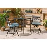 Alcott Hill® Kautz Square 2 - Person 33" Long Bar Height Outdoor Dining Set w/ Cushions Metal in Brown | Wayfair A1B4A7DCC1DE45779A8208CFEAAFE921