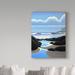 Trademark Fine Art 'Storm'S End' Graphic Art Print on Wrapped Canvas in Black/Blue | 19 H x 14 W x 2 D in | Wayfair ALI32757-C1419GG