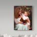 Trademark Fine Art 'Mother & Child' Photographic Print on Wrapped Canvas Metal in Brown/Green/Red | 32 H x 24 W x 2 D in | Wayfair ALI33425-C2432GG