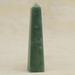 Dakota Fields Ibanez Quartz Obelisk Sculpture Stone in Gray/Green | 9 H x 2 W x 2 D in | Wayfair 88CABBFE1E56403EA9649FBCBFC37552