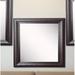 Canora Grey Ljubinka 3 Piece Gregorio Royal Curve Beveled Modern & Contemporary Wall Mirror Set in Brown | 21.5 H x 21.5 W x 1 D in | Wayfair
