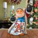 The Holiday Aisle® Fifield Penguin Pals Santa Figurine Derevo Collection Wood in Brown | 4 H x 3 W x 2.25 D in | Wayfair