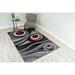 Black/Gray 96 x 0.5 in Area Rug - Ivy Bronx Mccampbell Abstract Red/Gray/Black Area Rug Polypropylene | 96 W x 0.5 D in | Wayfair