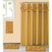 Charlton Home® Kitts 18 Piece Shower Curtain Set Polyester/Cotton Blend in Brown | 12 H x 12 W in | Wayfair D94B405418FE46959C75A3EBE11B7A49