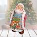 The Holiday Aisle® Fifield Santa Looking Up Derevo Collection Resin in Blue/White | 5.5 H x 3 W x 3.5 D in | Wayfair