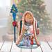 The Holiday Aisle® Fifield 2014 Lands of Sweets Santa Derevo Collection Resin in Blue/Red | 5.5 H x 3 W x 3.5 D in | Wayfair