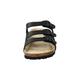 Rohde Damen, Frauen, Klassische Sandalen, Sandalen,Pantoletten,Sommerschuhe,Hausschuhe,Kork-fußbett,SCHWARZ,39 EU / 6 UK