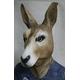 The Rubber Plantation TM 619219293839 Känguru-Maske Latex Australian Wallaby Tier Halloween Kostüm Zubehör Unisex-Erwachsene Einheitsgröße