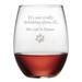 Red Barrel Studio® the Cat is Home 19 oz. Crystal Stemless Wine Glass Crystal | 9 H x 3 W in | Wayfair D8EAF316F3BB4BE68C437AF44BEF632B