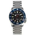 Pantor Automatic Pro Diver Watches Seahorse 1000m Big Size 45mm with Helium Valve Rotating Bezel Sapphire Stainless Steel Bracelet & extesion Buckle(Blue)