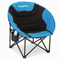 KingCamp Moon Chair Camping Folding Garden Chairs Heavy Duty Padded Camping Chair With Cup Holder and Back Pocket