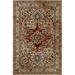 Brown/Red 60 x 0.5 in Area Rug - Fleur De Lis Living Clymer Red/Tan Area Rug Polypropylene | 60 W x 0.5 D in | Wayfair