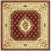 Red/White 72 x 0.43 in Area Rug - Fleur De Lis Living Frankie Oriental Red/Ivory Area Rug Polypropylene | 72 W x 0.43 D in | Wayfair