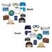 The Beistle Company 13 Piece Around The World Photo Fun Sign Set in Blue/Brown | 11 H x 9.125 W x 0.25 D in | Wayfair 53339
