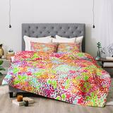 East Urban Home Joy Laforme Abstract Tropics I Comforter Polyester/Polyfill/Microfiber in Green/Red | Twin | Wayfair