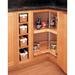 Rev-A-Shelf Wood Lazy Susan Kidney Shaped 2-Shelf Kitchen Cabinet, Maple Manufactured Wood in Brown | 26 H x 24 W x 24 D in | Wayfair 4WLS472-24-52