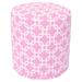 Ebern Designs Roysum 16" Wide Round Pouf Ottoman Cotton in Pink | 17 H x 16 W x 16 D in | Wayfair 7B90E4FC1D4D4F2CA320BD10439AD36D