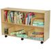 Childcraft 8 Compartment Shelving Unit w/ Casters Wood in Brown | 30 H x 47.75 W x 14.25 D in | Wayfair 1558438