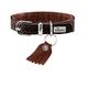 Hunter 65232 Hundehalsband Cody PetitBisonleder, Größe 27, dunkelbraun