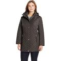 Calvin Klein womensClassic Quilted Jacket (Regular and Plus Sizes) Band Quilted Jacket - black - 2X