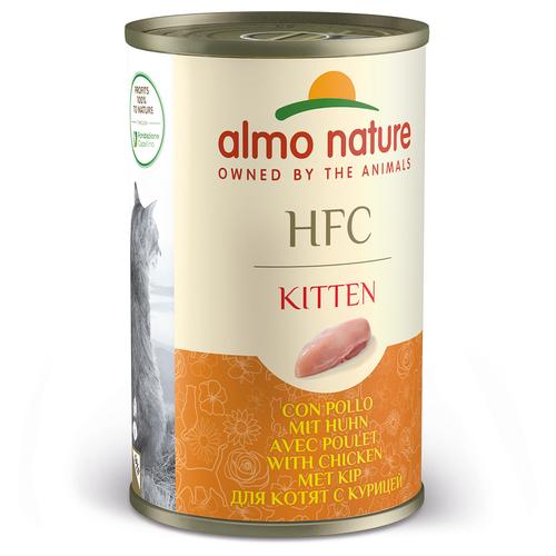 6x140g HFC Kitten mit Huhn Almo Nature Classic Nassfutter für Kätzchen