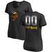 Women's NFL Pro Line by Fanatics Branded Black Minnesota Vikings Personalized Midnight Mascot T-Shirt