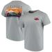 Men's Gray Arkansas Razorbacks Comfort Colors Campus Scenery T-Shirt