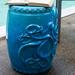 Claybarn Grotto Kraken Garden Stool Ceramic in Blue | 17.75 H x 13.5 W x 13.5 D in | Wayfair 32039
