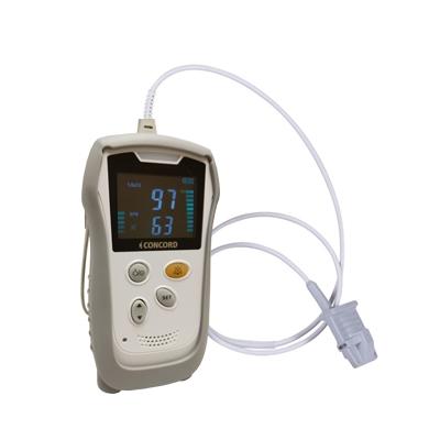 Concord Portable Handheld Pulse Oximeter Monitor with Loud Audible Alarms and Large Color Display