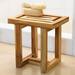 Union Rustic Pickett Accent Stool Wood in Brown | 16 H x 12 W x 15.5 D in | Wayfair F5A8955B97314C84ADD5C0033E3EA02A