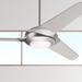 52" Modern Fan Flow Matte Nickel LED Ceiling Fan with Remote