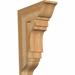 Ekena Millwork 6 W x 20 D x 28 H Merced Arts & Crafts Rough Sawn Bracket Western Red Cedar