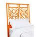 David Francis Furniture Tulum Open-Frame Headboard Wicker/Rattan in Orange | 60 H x 42 W x 1.5 D in | Wayfair B4600-T-S149