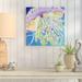 Highland Dunes Jellyfish No. 3 by Susan Pepe - Print Canvas | 14 H x 14 W x 1.5 D in | Wayfair BE6BBA893B7047DD8C6CD3026DE20A99