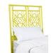 David Francis Furniture Tulum Open-Frame Headboard Wicker/Rattan in Yellow | 60 H x 42 W x 1.5 D in | Wayfair B4600-T-S140