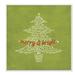 Stupell Industries Merry & Bright Christmas Tree by Stephanie Workman Marrot - Wrapped Canvas Textual Art Print in Green | Wayfair hwp-106_wd_12x12