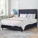 Sand & Stable™ Arianna Standard Bed Upholstered/Cotton | 51 H x 56 W x 78 D in | Wayfair WRLO6947 40764073