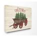 The Holiday Aisle® 'Merry Christmas Tree Wagon' Graphic Art Print Metal in Green/Red | 30 H x 40 W x 1.5 D in | Wayfair THLY1755 44223476