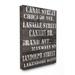 Stupell Industries 'Canal Street Distressed Chicago Streets' - Textual Art Print on Canvas in Black/White | 20 H x 16 W x 1.5 D in | Wayfair