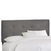 Brayden Studio® Panel Headboard Upholstered/Cotton in Gray | 51 H x 78 W x 4 D in | Wayfair BRSD2144 25540725