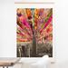 East Urban Home 'Green Blooming New York' Graphic Art Paper in Gray/Green/Pink | 20 H x 20 W x 0.5 D in | Wayfair EUHH4190 37901835