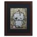Trademark Fine Art 'Weebot-Icecream' Craig Snodgrass Framed Painting Print on Canvas Canvas, Wood | 18.75 H x 22.75 W x 0.75 D in | Wayfair
