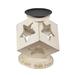 Gracie Oaks Cube Star Dish in White/Brown | 7 H x 6.5 W x 6.5 D in | Wayfair GRKS2693 39995233