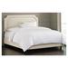 Mercer41 Chapne Low Profile Bed Upholstered/Velvet in Brown | 51 H x 78 D in | Wayfair WRLO6610 40761305