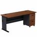 Bush Business Furniture Series A Desk Wood in Brown | 30 H x 72 W x 27 D in | Wayfair SRA028HCSU