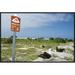East Urban Home Sign Posted Birds Only Beyond this Point, Midway Atoll, Hawaii - Wrapped Canvas Photograph Print Canvas, in Blue/Green | Wayfair