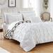 Dakota Fields Burney 4 Piece Reversible Duvet Cover Set Microfiber in White | Queen | Wayfair 228E128306A74C0895FCDF3F408E0066